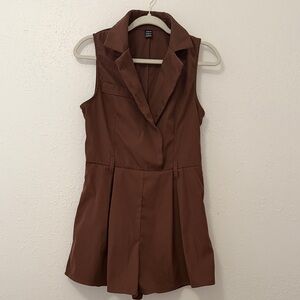 SHEIN Chocolate Brown romper Garment